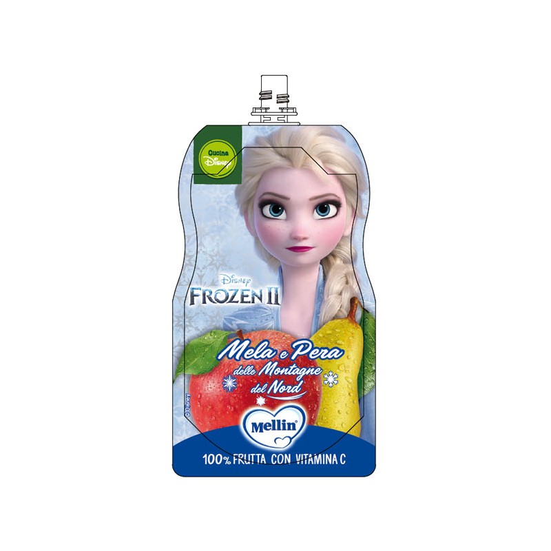 Mellin Pouch Disney Frozen Mela Pera 110 g | FarmaLùmina