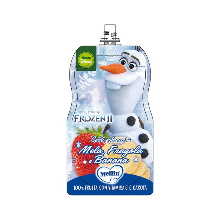 Mellin Pouch Disney Frozen Mela Fragola Banana 110 g