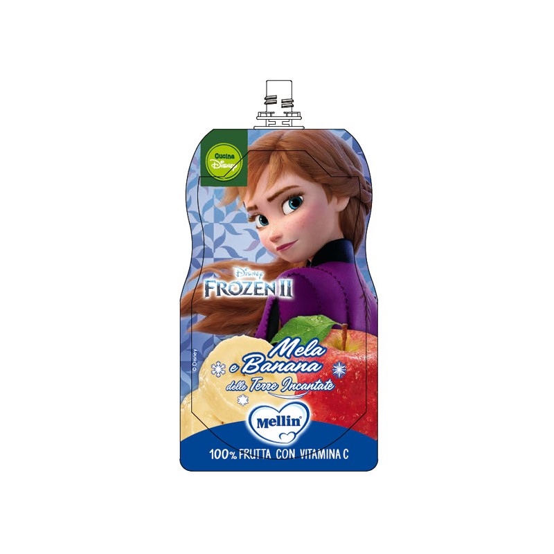 Mellin Pouch Disney Frozen Mela Banana 110 g | FarmaLùmina