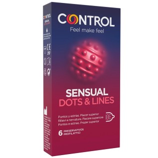 Control Sensual Dots & Lines 6 pz | FarmaLùmina