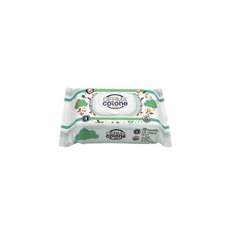 Dermacotone Salviettine Avena Calendula 72 pezzi