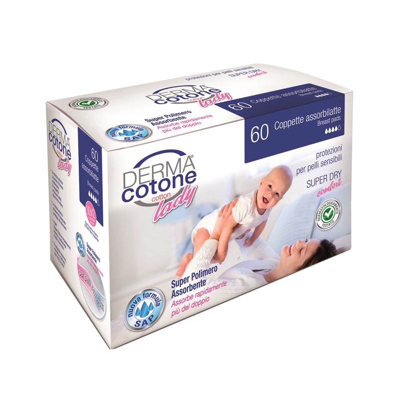 Dermacotone Coppetta Assorbilatte 60 pz | FarmaLùmina