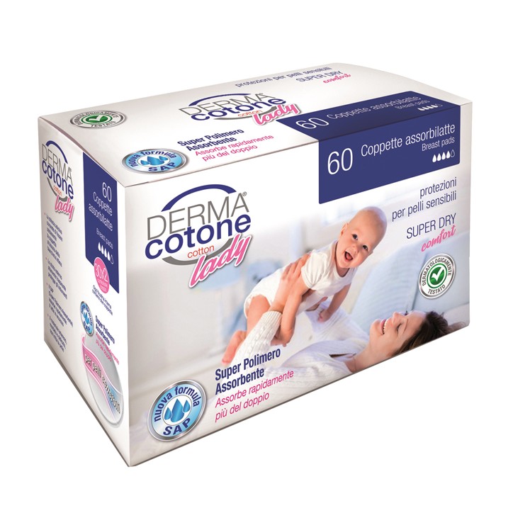 Dermacotone Coppetta Assorbilatte 60 pezzi