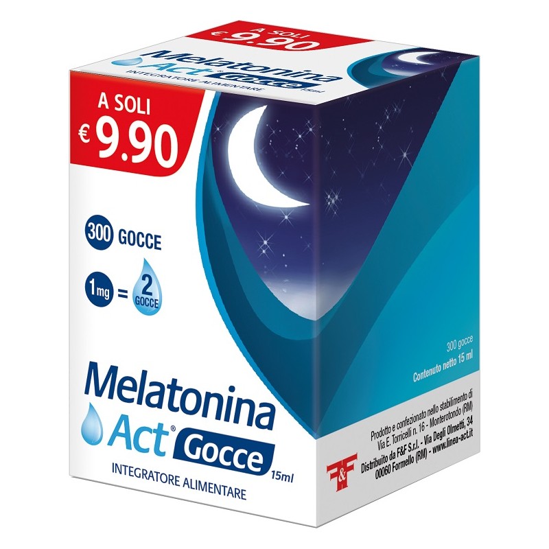 F&F Melatonina Act Gocce 15 ml | FarmaLùmina