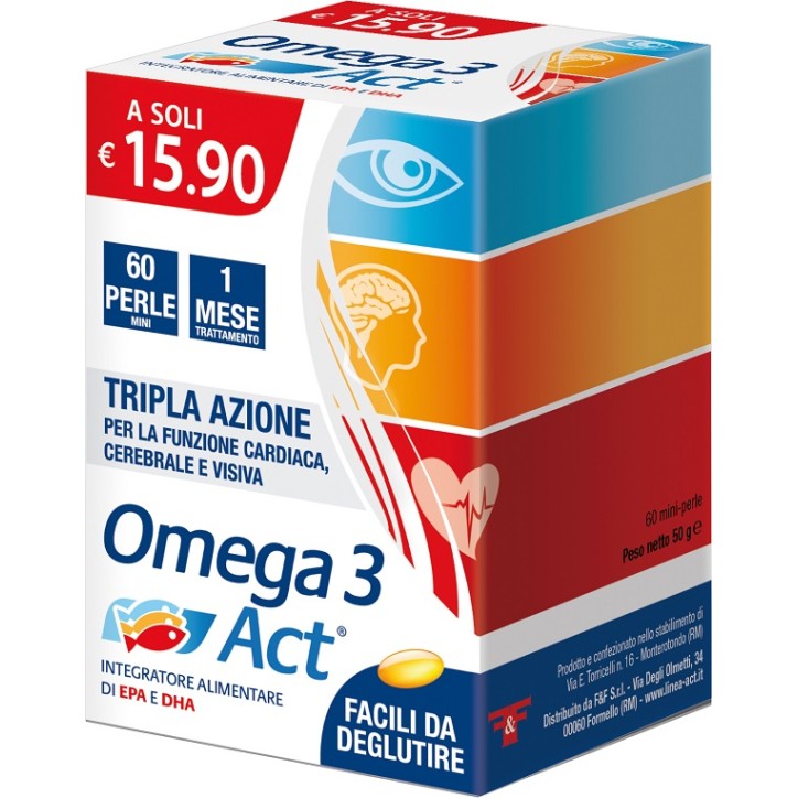 F&F Omega 3 Act 540 mg 60 perle mini