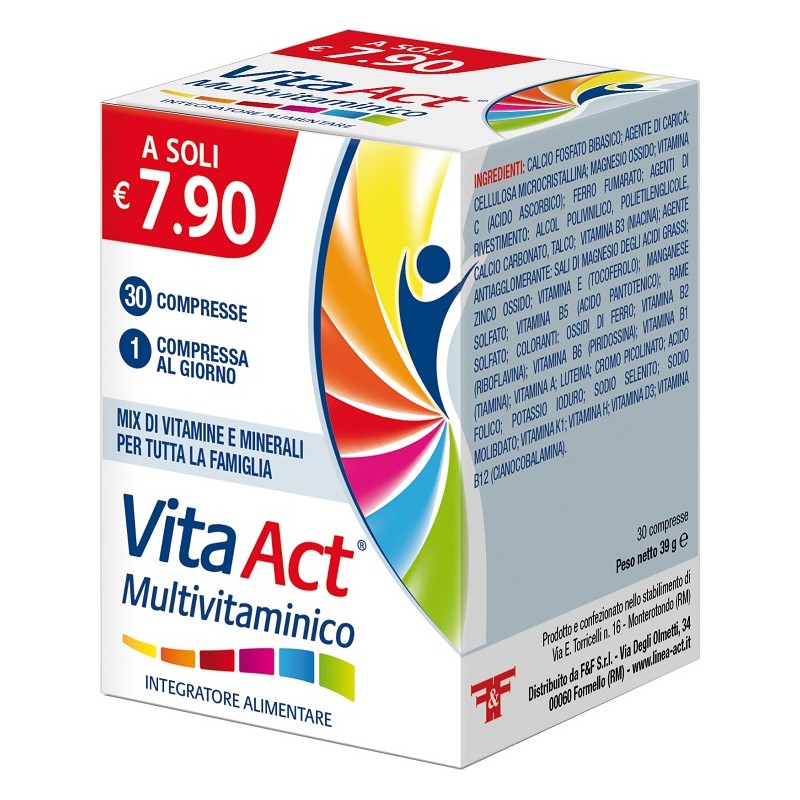 F&F Vita Act Multivitaminico 30 compresse | FarmaLùmina