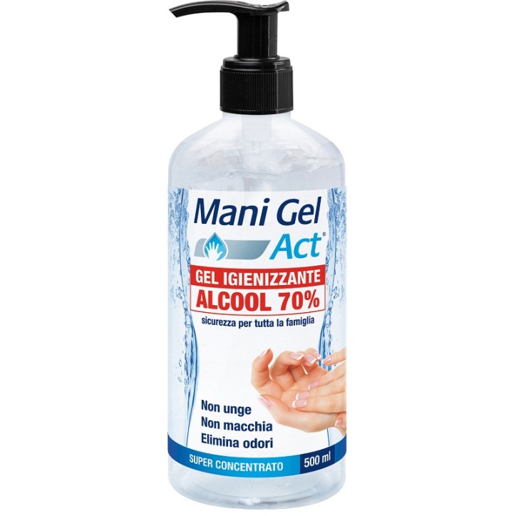 F&F Mani Gel Act Gel Igienizzante Alcool 70% 500 ml