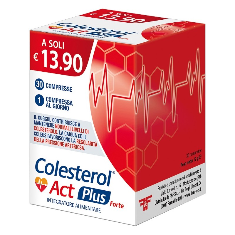 F&F Colesterolo Act Plus Forte 30 compresse | FarmaLùmina