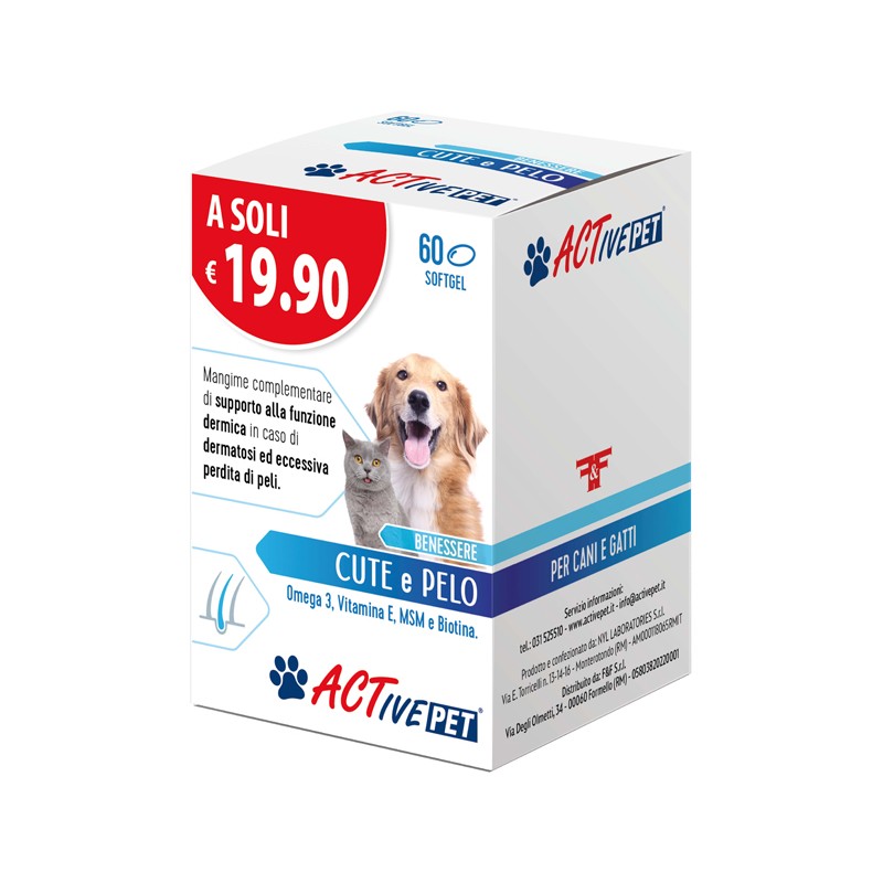 Active Pet Benessere Cute e Pelo 60 softgel | FarmaLùmina