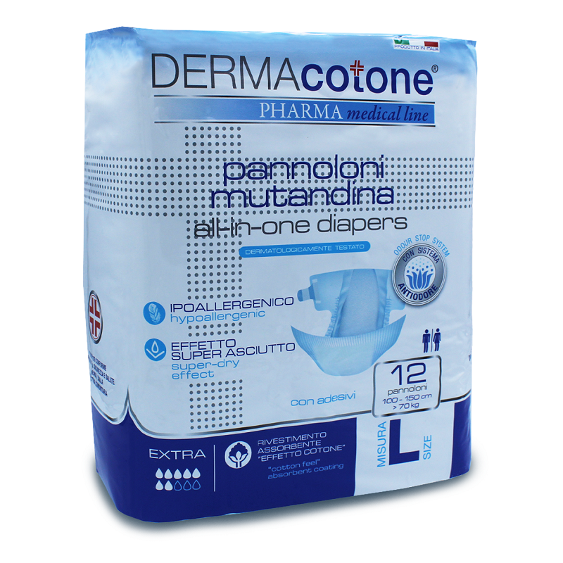 Dermacotone Pannolone Mutandina L 12 pz | FarmaLùmina