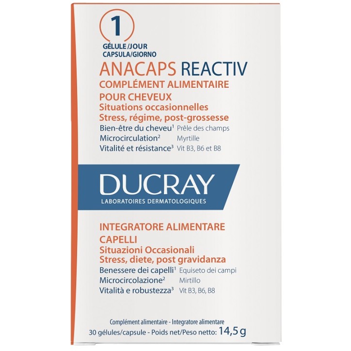Ducray Anacaps Reactiv Capelli Situazione Occasionale 30 capsule