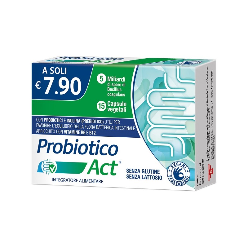 F&F Probiotico Act 15 capsule | FarmaLùmina