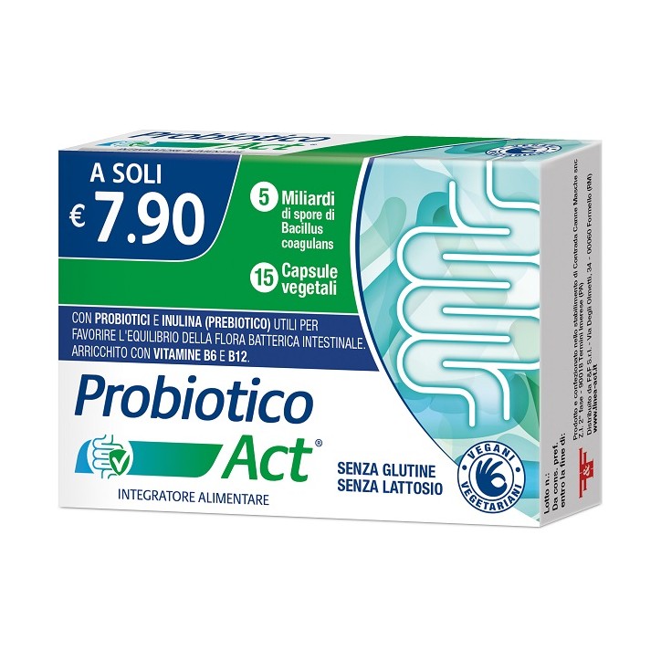 F&F Probiotico Act 15 Capsule Vegetali