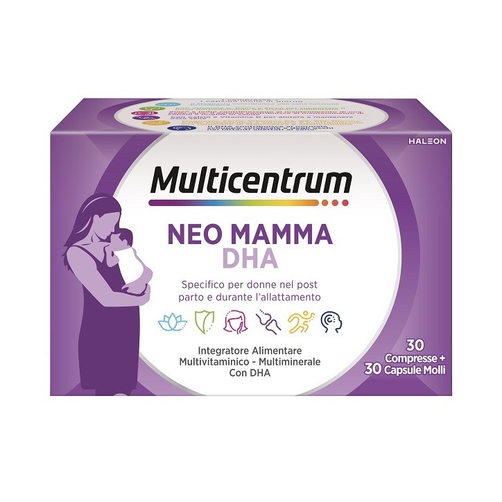 Multicentrum Mamma Neo Mamma DHA 30 Compresse + 30 Capsule Molli