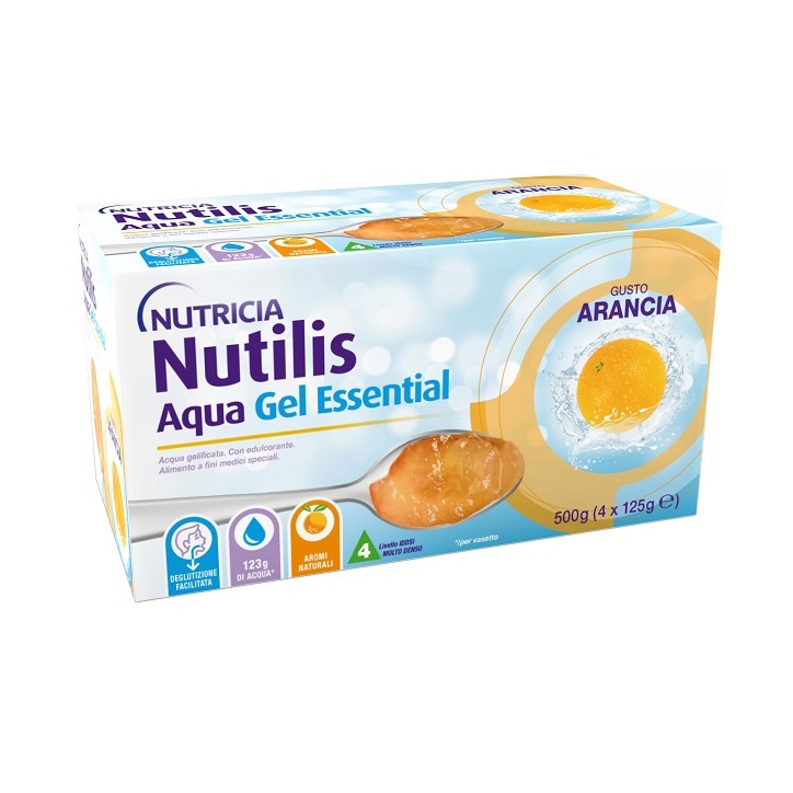 Nutricia Nutilis Aqua Gel Arancia 4 pezzi da 125 g
