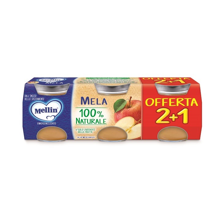 Mellin Omogeneizzato Mela 3 pz da 100 g