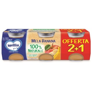Mellin Omogeneizzato Mela Banana 100 g | FarmaLùmina