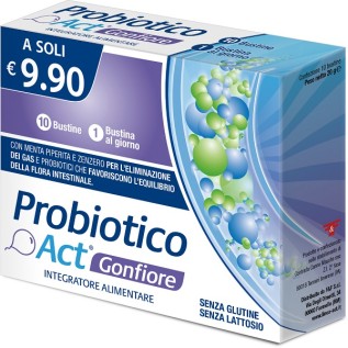 Probiotico Act Gonfiore 10 bustine | FarmaLùmina