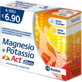 Magnesio e Potassio Act Zero 14 bustine | FarmaLùmina