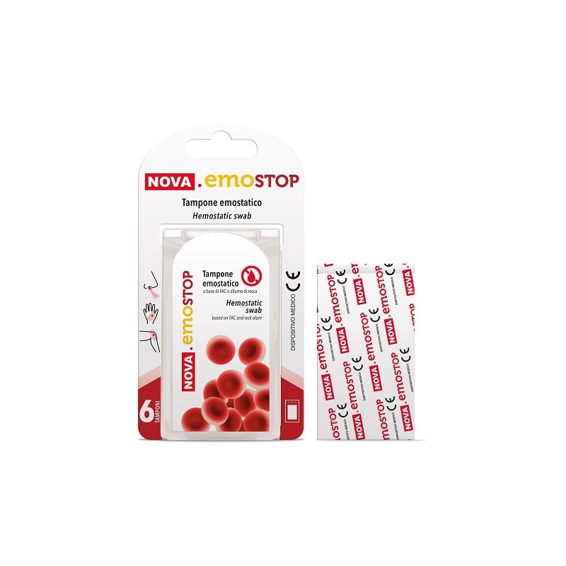 Nova Argentia Nova Emostop Tampone Emostatico 6 pz | FarmaLùmina