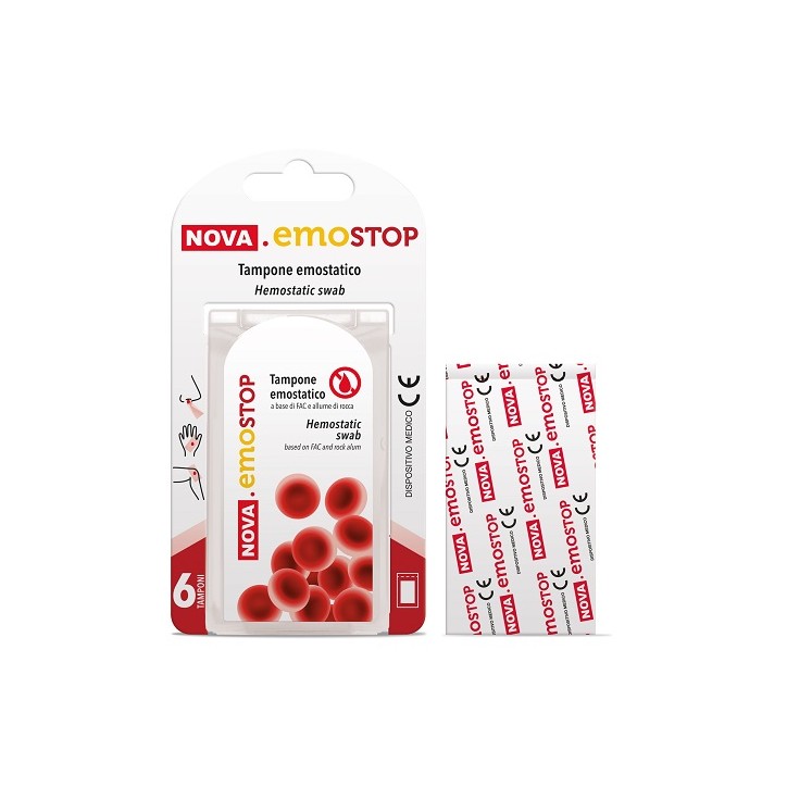 Nova Argentia Nova Emostop Tampone Emostatico 6 pezzi