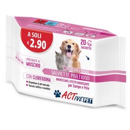 Active Pet Salviette CLX 20 pz | FarmaLùmina