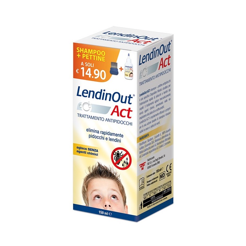 LendinOUT Act Antipidocchi 150 ml | FarmaLùmina