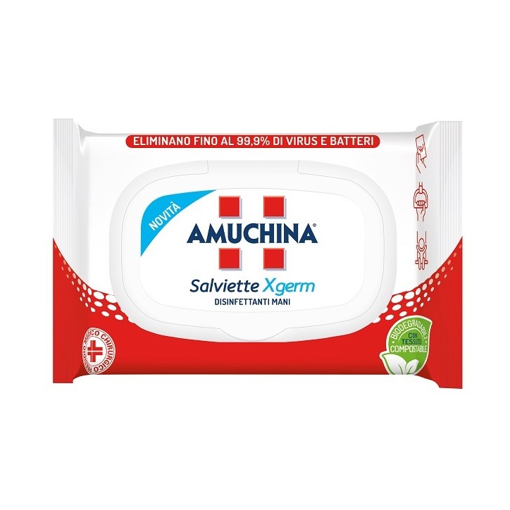 Amuchina Gel X-Germ Salviettine Mani 20 pezzi