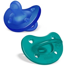 Chicco Gommotto Silicone Azzurro 2 pz | FarmaLùmina