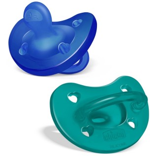 Chicco Gommotto Silicone Azzurro 2 pz | FarmaLùmina