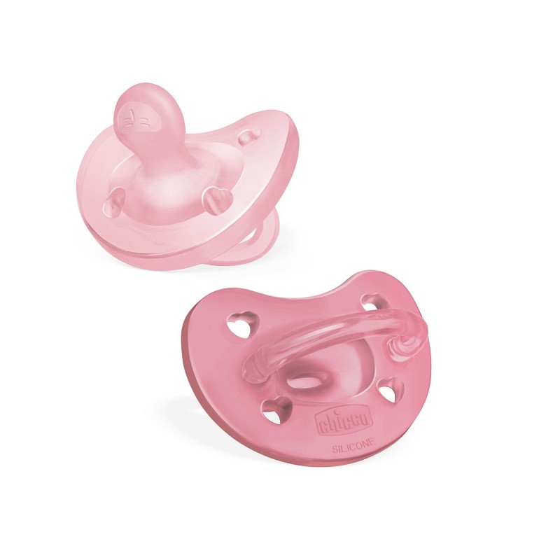 Chicco Gommotto Silicone Rosa 2 pz | FarmaLùmina