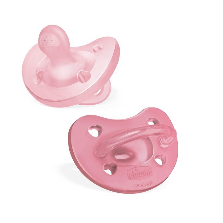 Chicco Gommotto Silicone Rosa 6-16 Mesi 2 pezzi