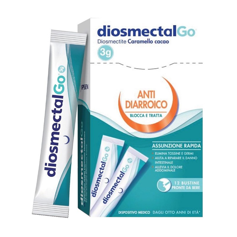 DiosmectalGo Caramello Cacao 12 stick | FarmaLùmina