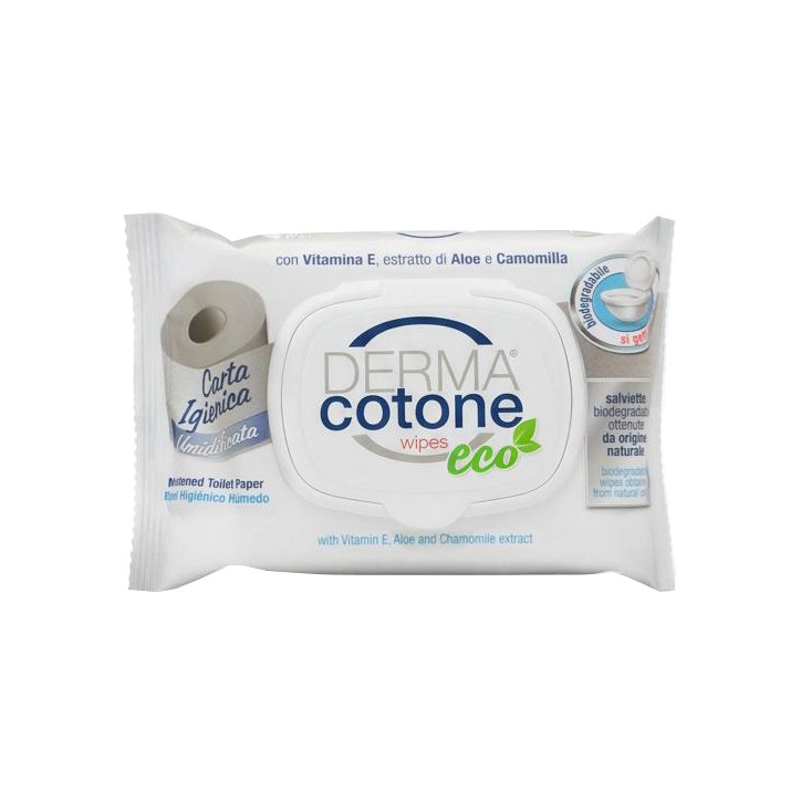 Dermacotone Salviettine Carta Igienica Eco Umidificata 20 pezzi