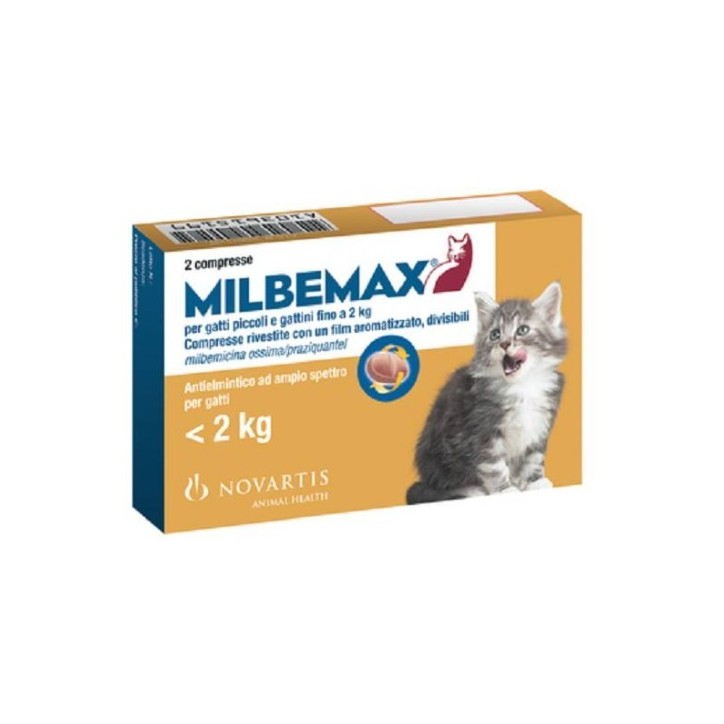Milbemax Giallo 2 Compresse Gattini