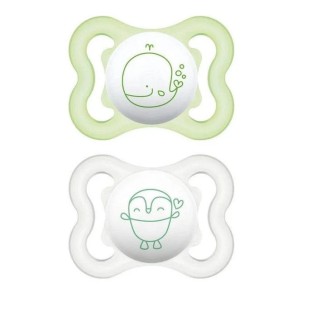 MAM Air Succhietto 2-6 Mesi Silicone Neutro 2 pz | FarmaLùmina