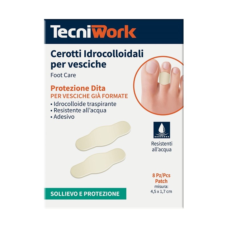 Tecniwork Cerotto Idrocolloidali Dita 8 pz | FarmaLùmina