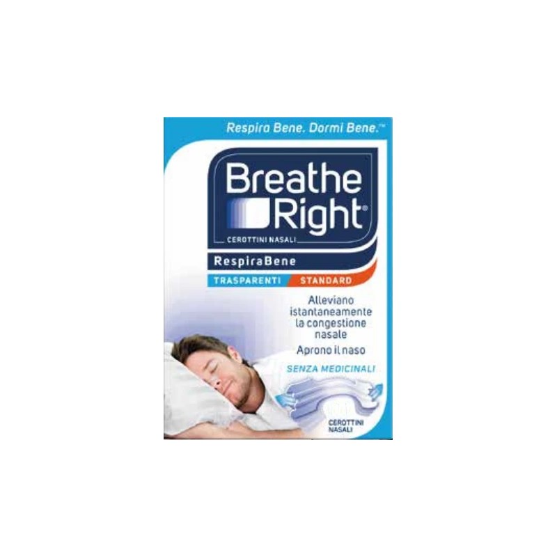 Cerotti Nasali Breathe Right Trasparenti 10 pz | FarmaLùmina