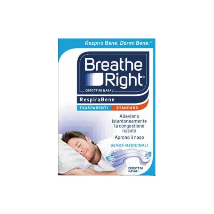 Cerotti Nasali Breathe Right Trasparenti 10 pz