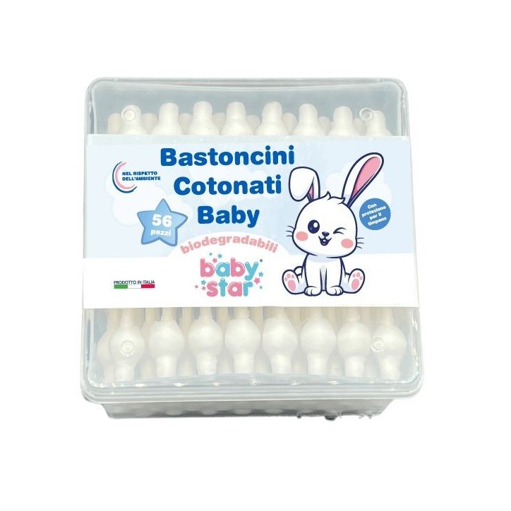 Babystar Bastoncini Cotonati 56 pezzi