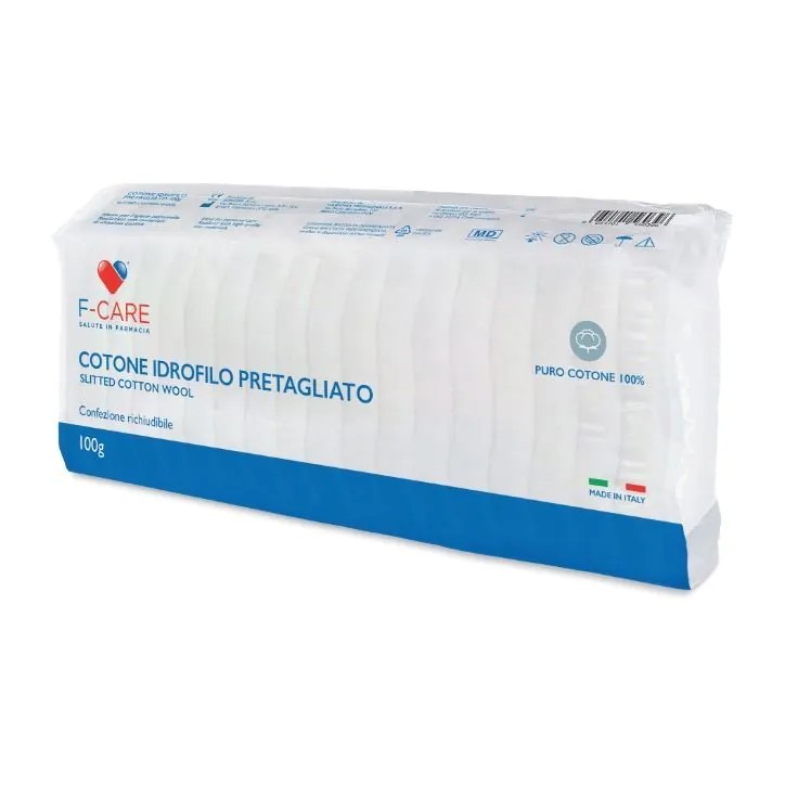 F-Care Cotone Idrofilo Pretagliato 100 g