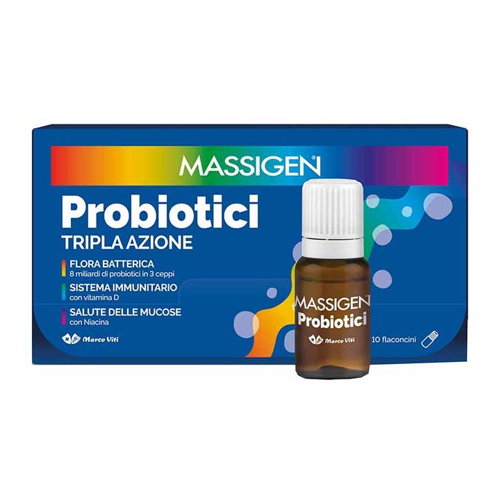 Massigen Probiotici 10 Flaconcini x 8 ml