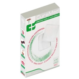 Cura Farma Garza Sterile Curamed 36x40 cm 12 pz | FarmaLùmina