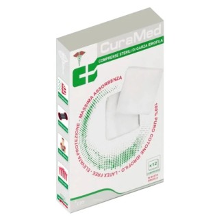 Cura Farma Garza Sterile Curamed 36x40 cm 12 pz | FarmaLùmina