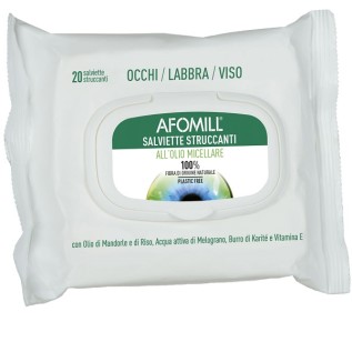 Afomill Salviettine Struccanti Olio Micellare 20 pz | FarmaLùmina