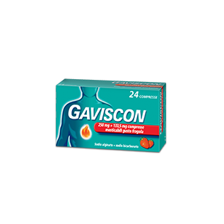 Gaviscon Compresse Masticabili Gusto Fragola 24 pz | FarmaLùmina