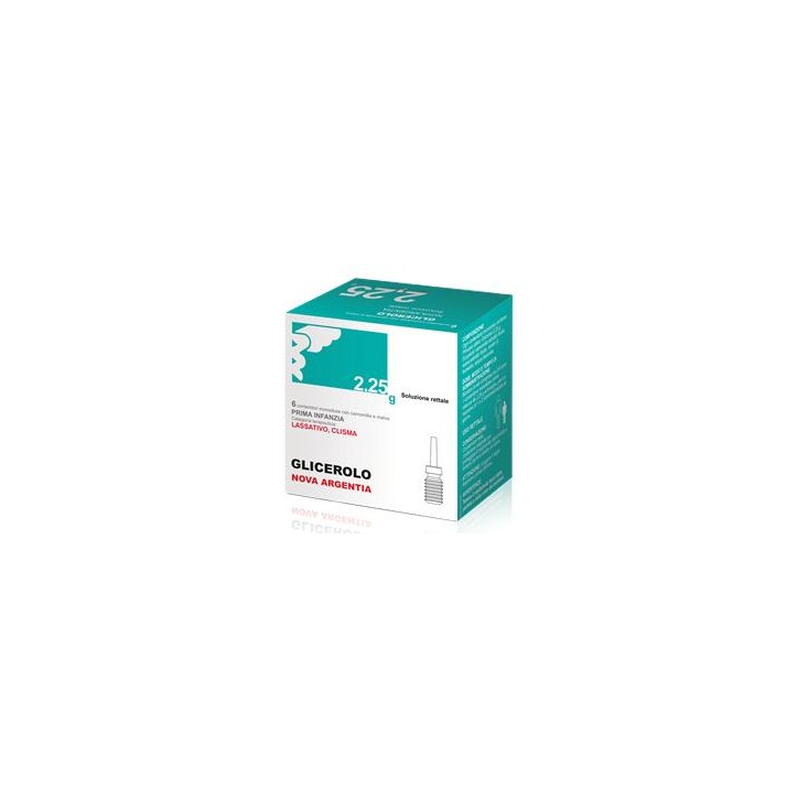 Glicerolo Nova Argentia Soluzione Rettale 6 Contenitori Monodose 2,25 g