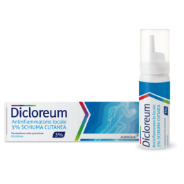 Dicloreum Ant Loc Schiuma Cutanea 50 g | FarmaLùmina