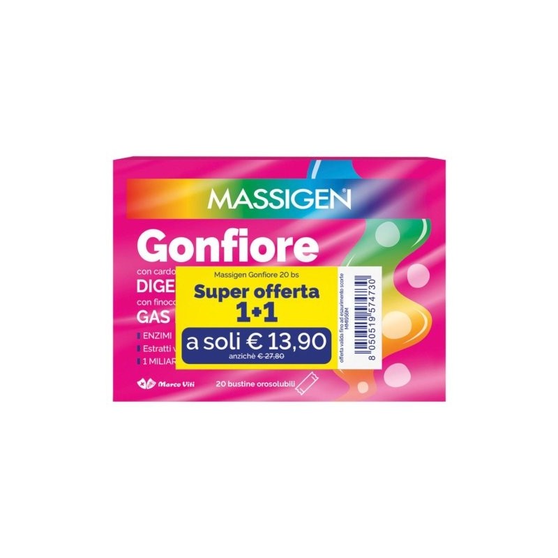 Massigen Gonfiore 20 bustine orosolubili | FarmaLùmina