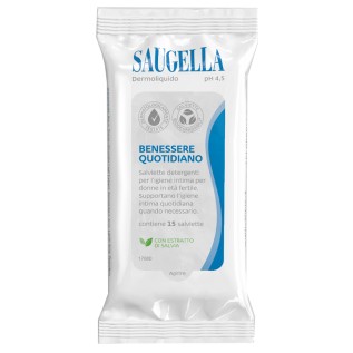 Saugella Dermoliquido Salviette 15 pz | FarmaLùmina